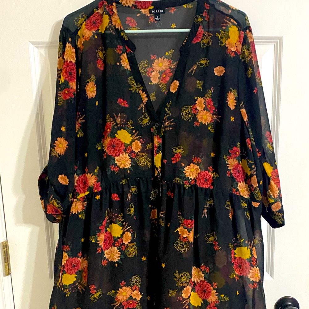 Torrid high-low blouse